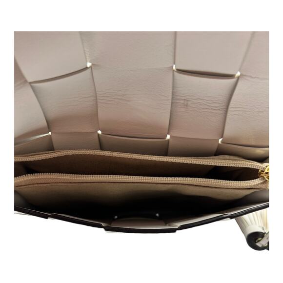 Michael Kors Lattice Leather While Crossbody Handbag - Picture 8 of 8